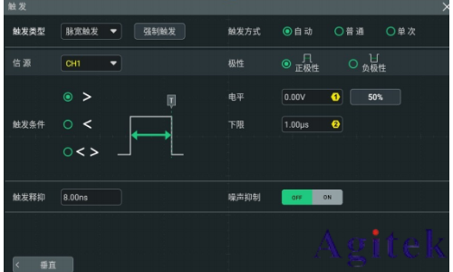 普源示波器DHO800脉宽触发与边沿触发(图4)
