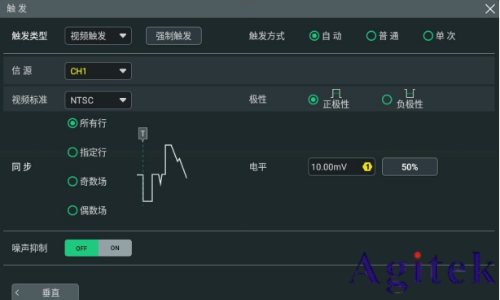 普源示波器DHO800视频触发