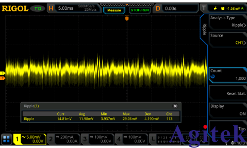 普源示波器电源纹波测试(图5) 普源示波器电源纹波测试(图5)