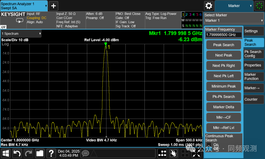 相位噪声测不准？迹线总是抖动？附详细设置步骤！(图6)