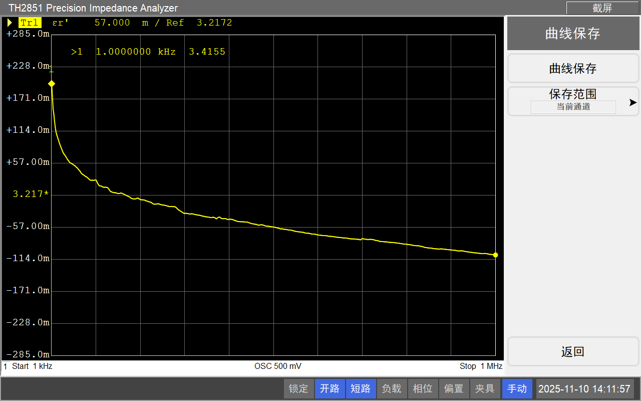 同惠TH2851-130阻抗分析仪介电常数测试方案（丝素蛋白膜、PDMS相关材料）(图8)