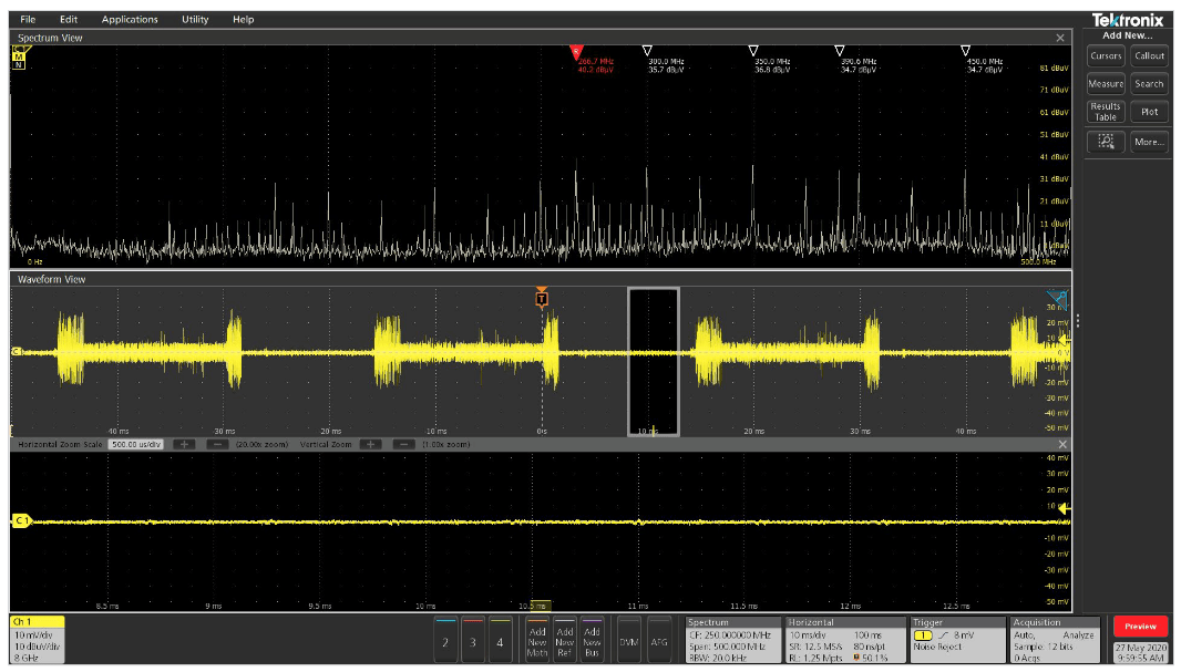 如何使用泰克4、5和6系列混合信号示波器逐步排除电磁干扰(图11)
